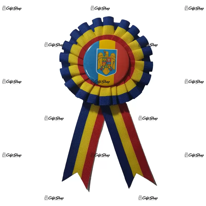 Cocarda romania cu brosa metal